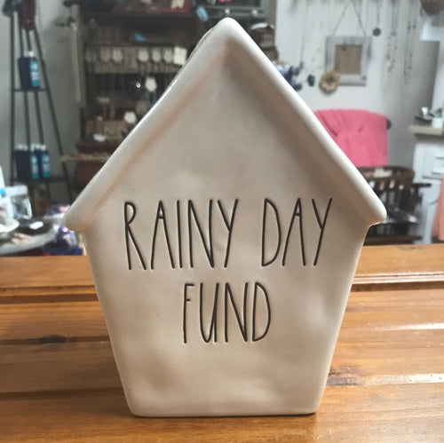 Rae Dunn Rainy Day Fund Coin Bank