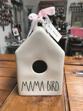 Load image into Gallery viewer, Rae Dunn Mama Bird Birdhouse With 2 Birds Design