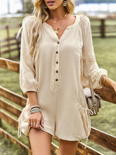 Load image into Gallery viewer, Women&#39;s solid color casual loose cotton and linen jumpsuit