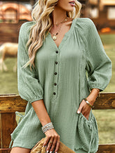 Load image into Gallery viewer, Women&#39;s solid color casual loose cotton and linen jumpsuit