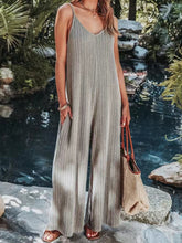 Load image into Gallery viewer, Women&#39;s Ribbed Solid Color Casual Jumpsuit