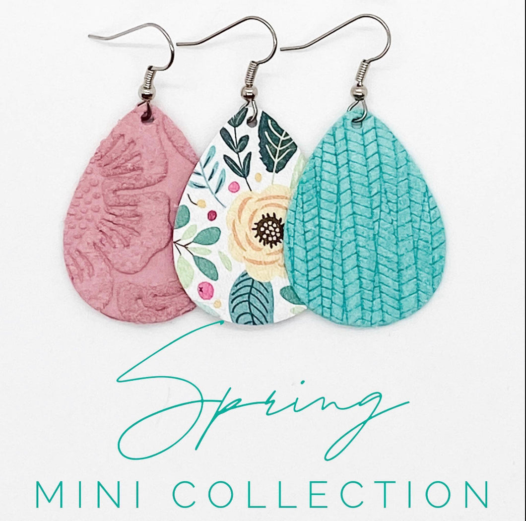 Spring Collection Mini Leather Earrings