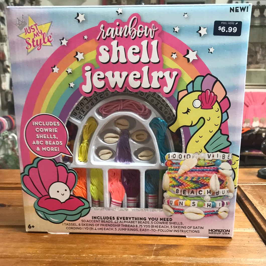 Kids Rainbow Shell Jewelry Kit