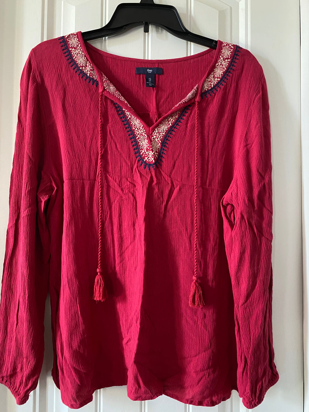 Gap Red Boho Top