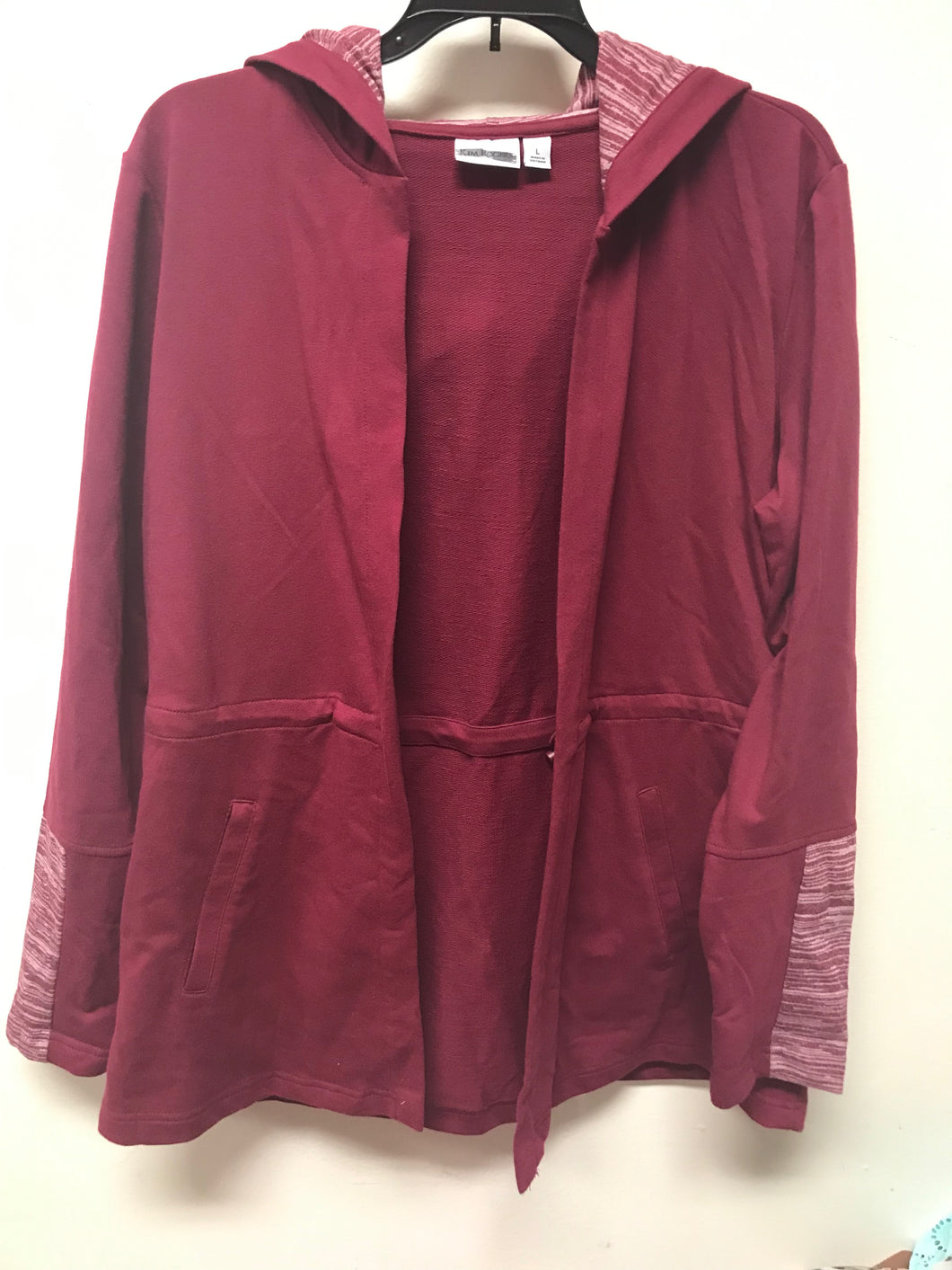 Kim Rogers Burgundy Cardigan- L