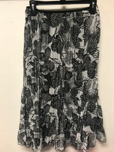 Cato Floral Crinkle Skirt- 6