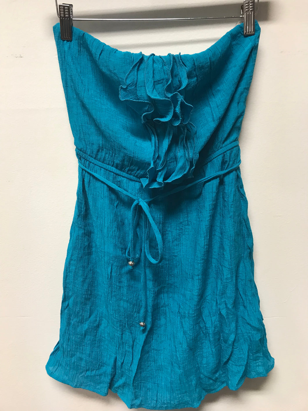 Turquoise Strapless Coverup