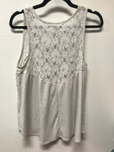 Load image into Gallery viewer, Faded Glory Ribbed Tank With Lace- L