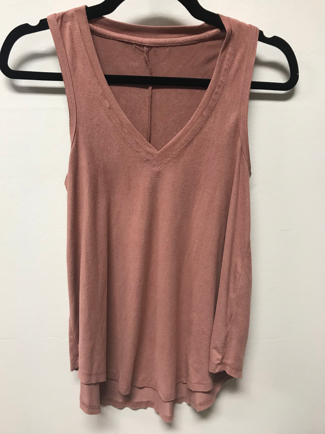 Mauve Suede Feel Tank- Small