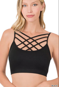 Black Criss Cross Bralette