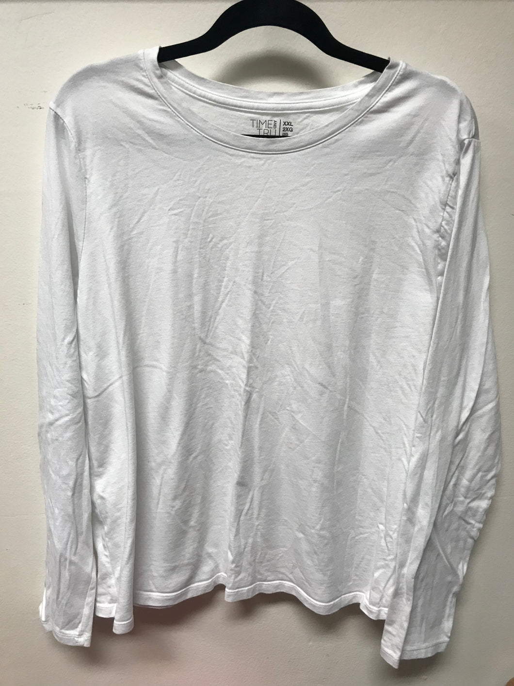 Time & Tru White Long Sleeve Tee
