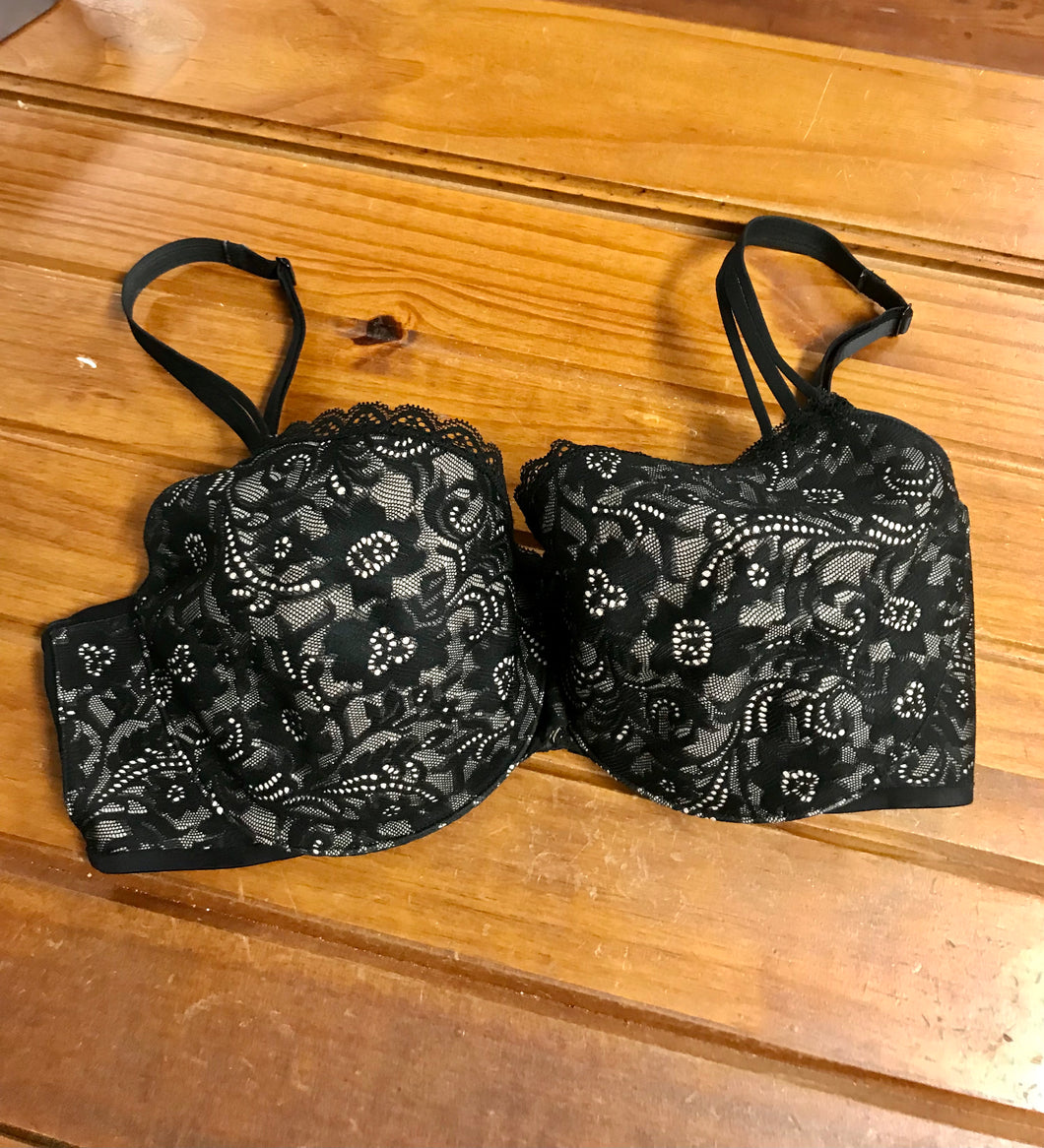 Soma Black Lace Bra 34DD