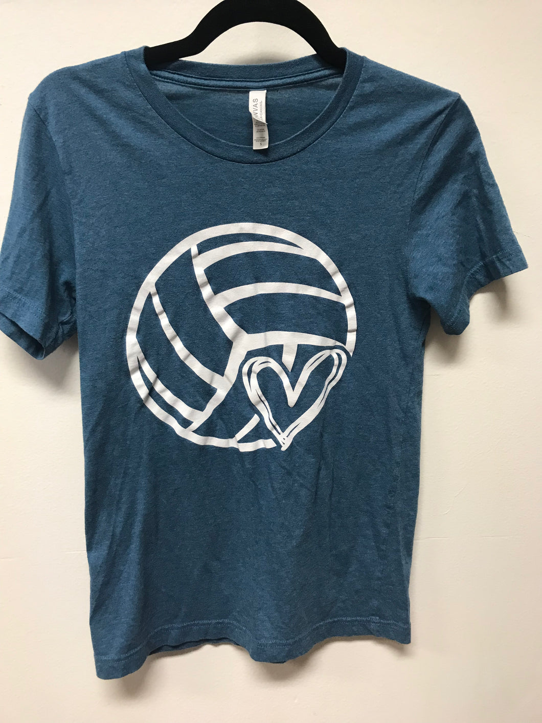 Blue Volleyball Tee- Small