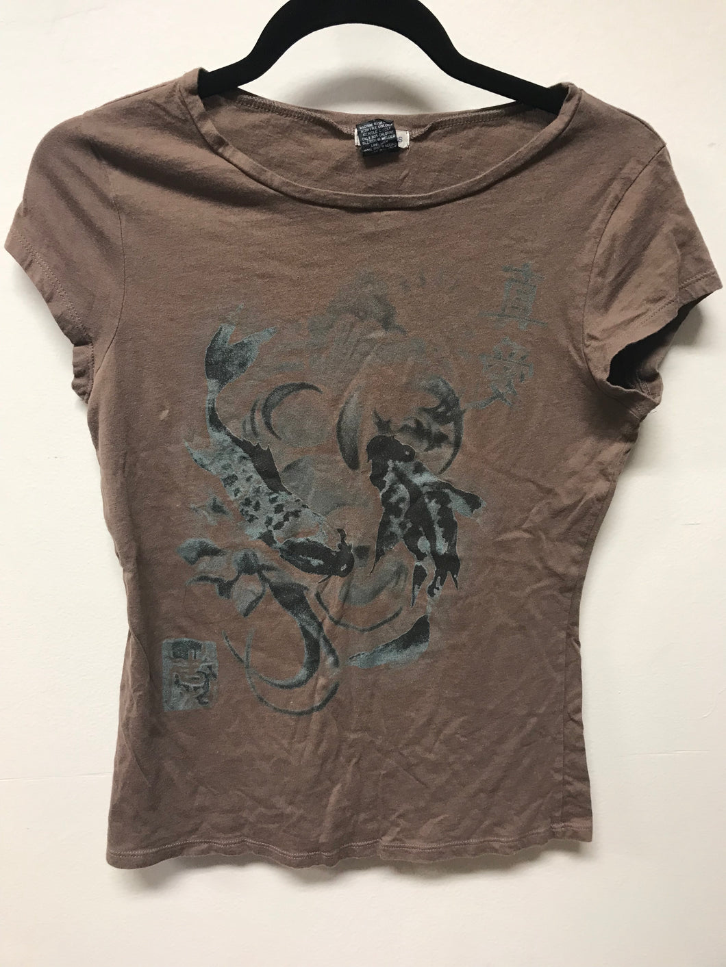 Maurice’s Taupe Abstract Tee- M