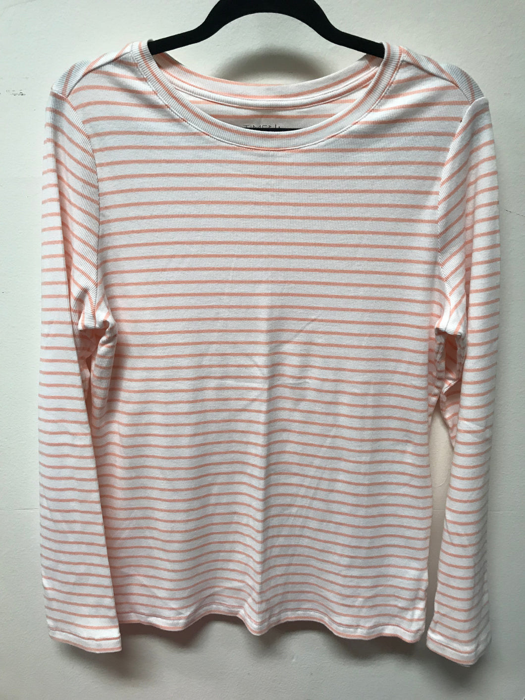 Time & Tru Peach Stripe Tee