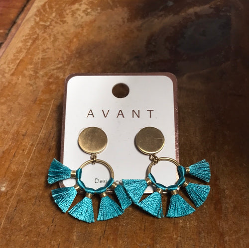 Avant- Turquoise Mini Tassel Earring