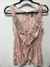 Load image into Gallery viewer, Poetry Pink Ruffle Tank- Medium