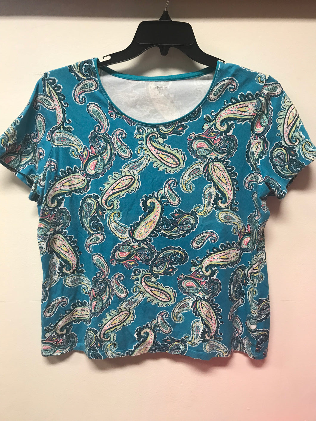 Kim Rogers Paisley Tee-L