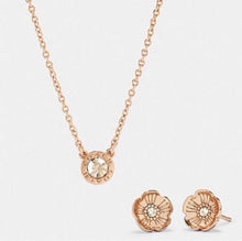 Load image into Gallery viewer, Coach Necklace &amp; Earrings Set