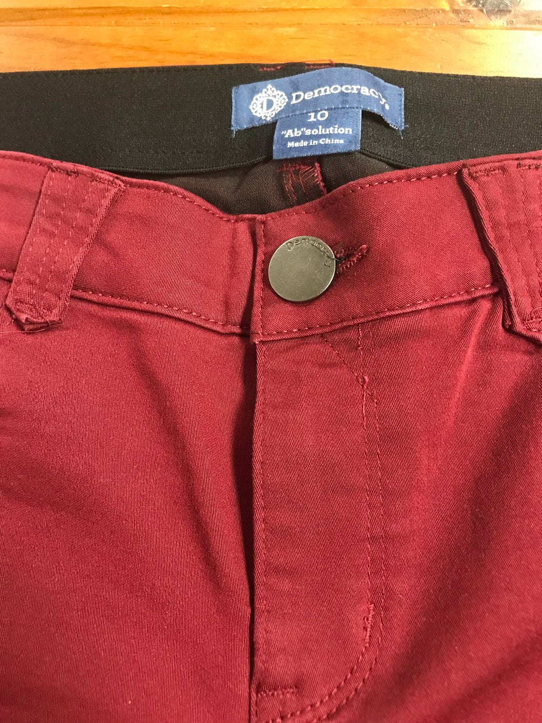 Democracy Ab Solutions Burgundy Jegging