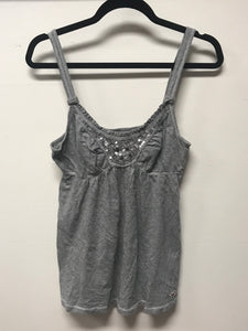 Grey Hollister Tank W/ Sequins- Medium