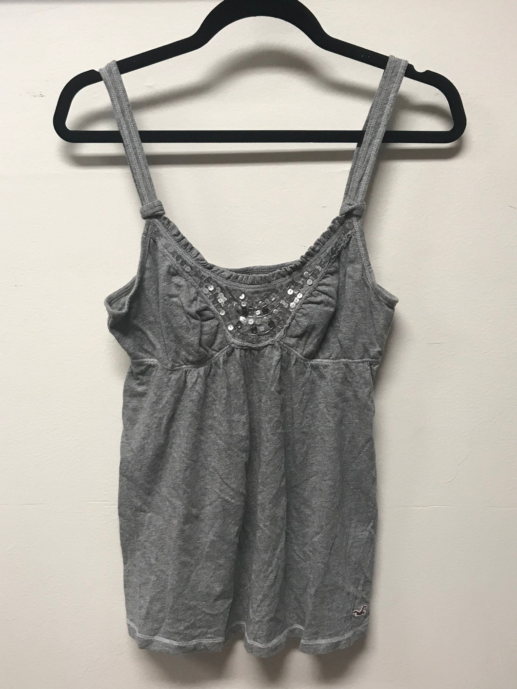 Grey Hollister Tank W/ Sequins- Medium