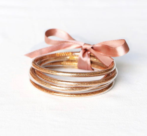Glitter Jelly Bracelet Stack