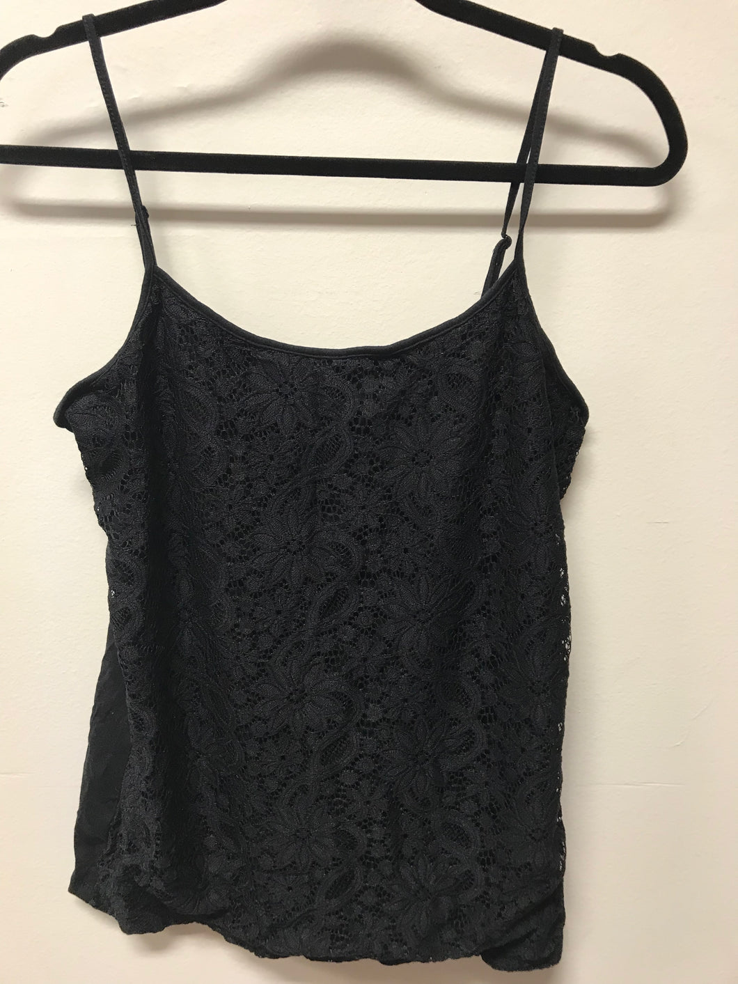 Black Loft Lace Front Cami- L