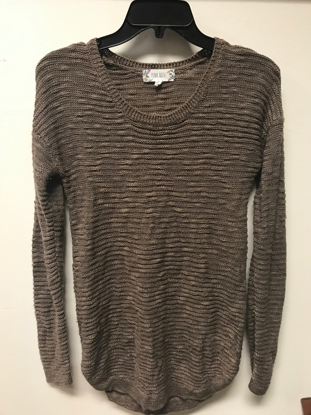 Pink Rose Taupe Sweater-XS