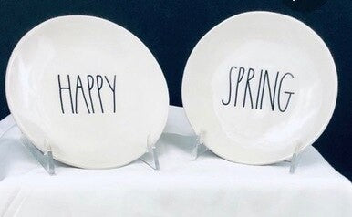 Rae Dunn Plates- Happy Spring