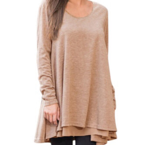 Swing Layered Long Sleeve Tunic