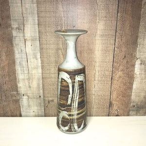Brown Vase with Abstract Detail