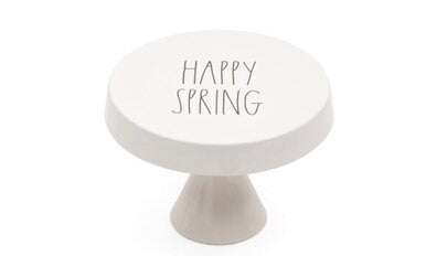 Rae Dunn Cake Stand - Happy Spring
