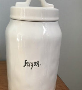 Rae Dunn Sugar Canister - Script