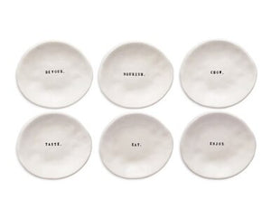 Rae Dunn Small Plates / Set of 6