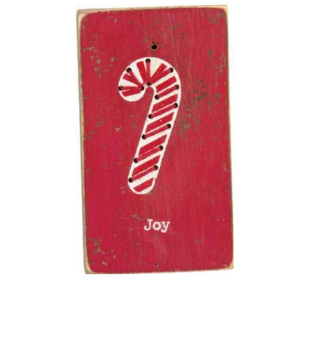 **SALE** Stitched Candy Cane Magnet