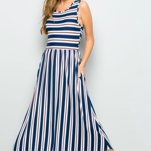Striped Maxi Dress