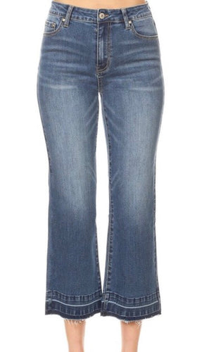 Cropped Wide Leg Hammer Jean