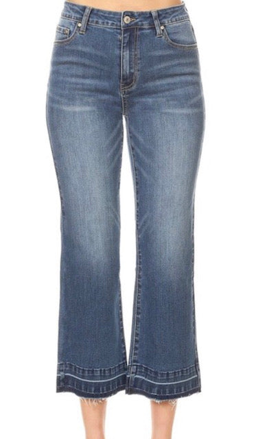 Cropped Wide Leg Hammer Jean