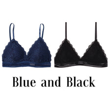 Load image into Gallery viewer, 1/2PCS French Style Bralette Seamless Deep V Lace Bra Wireless Thin Underwear Sexy Lingerie Soft Push Up Bras For Women Hot
