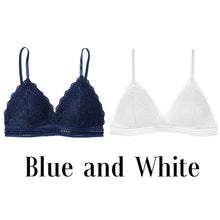 Load image into Gallery viewer, 1/2PCS French Style Bralette Seamless Deep V Lace Bra Wireless Thin Underwear Sexy Lingerie Soft Push Up Bras For Women Hot