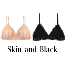 Load image into Gallery viewer, 1/2PCS French Style Bralette Seamless Deep V Lace Bra Wireless Thin Underwear Sexy Lingerie Soft Push Up Bras For Women Hot