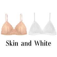 Load image into Gallery viewer, 1/2PCS French Style Bralette Seamless Deep V Lace Bra Wireless Thin Underwear Sexy Lingerie Soft Push Up Bras For Women Hot