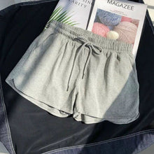 Load image into Gallery viewer, Sleep Bottom Summer Solid Drawstring Loose Plus Size 3XL Simple Daily Homewear Outwear Womens Bodybuilding Pajama Shorts Couples