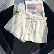 Load image into Gallery viewer, Sleep Bottom Summer Solid Drawstring Loose Plus Size 3XL Simple Daily Homewear Outwear Womens Bodybuilding Pajama Shorts Couples