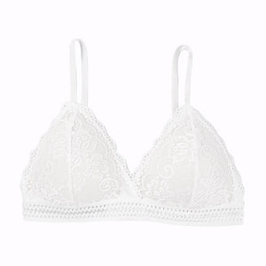 1/2PCS French Style Bralette Seamless Deep V Lace Bra Wireless Thin Underwear Sexy Lingerie Soft Push Up Bras For Women Hot