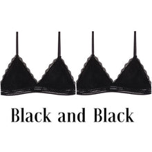 Load image into Gallery viewer, 1/2PCS French Style Bralette Seamless Deep V Lace Bra Wireless Thin Underwear Sexy Lingerie Soft Push Up Bras For Women Hot